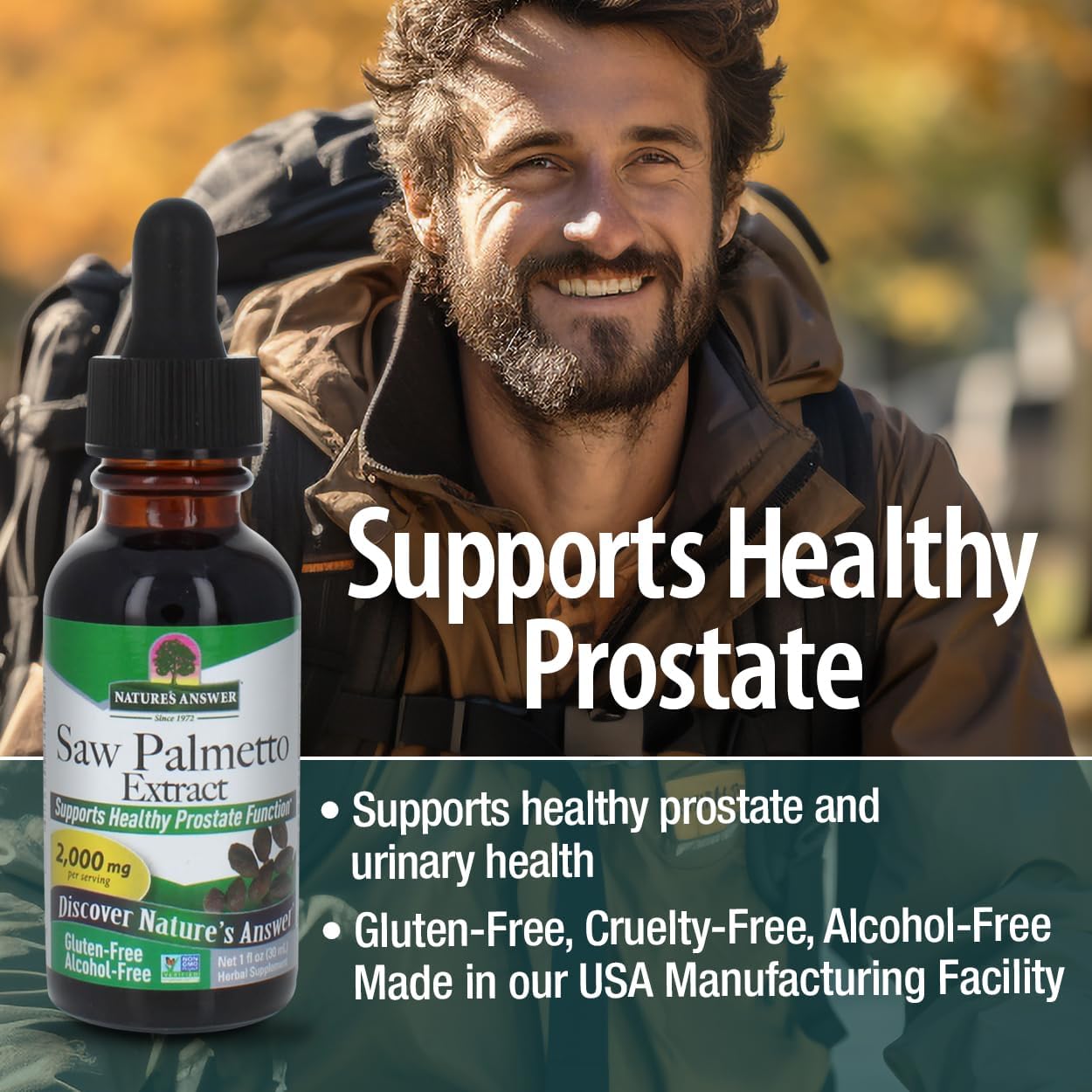 natures answer saw palmetto berry alcohol free 1 fl oz