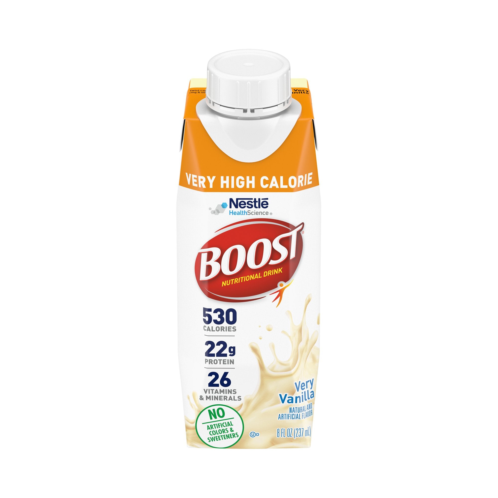 Oral Supplement Boost® Very High Calorie Very Vanilla Flavor Liquid 8 oz. Reclosable Carton - All Care Store