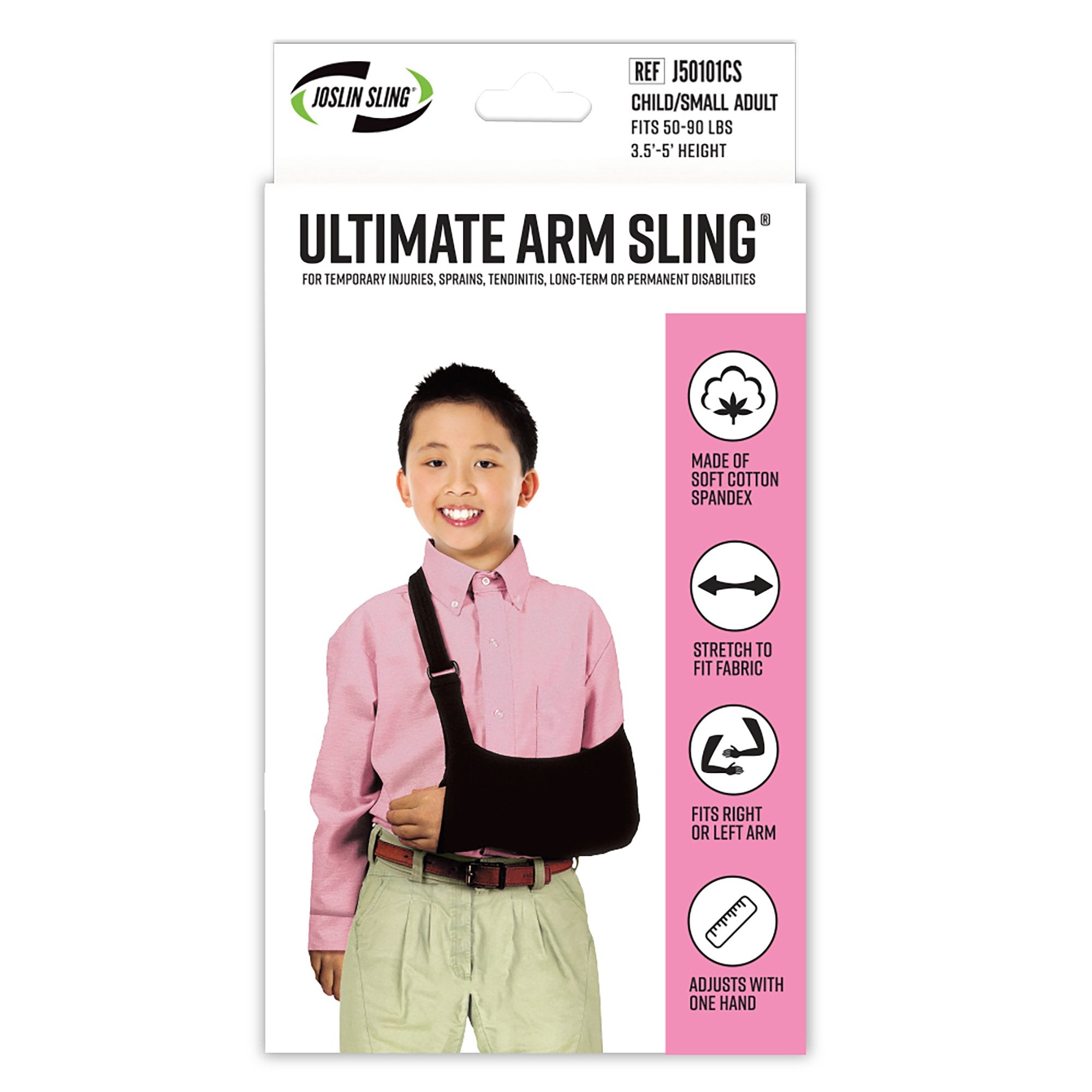 Arm Sling Ultimate Arm Sling® D-Ring / Hook and Loop Strap Closure Child Size / Small Adult