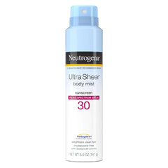 Sunscreen NeutrogenaUltra Sheer Body Mist SPF 30 Liquid 5 oz. Can