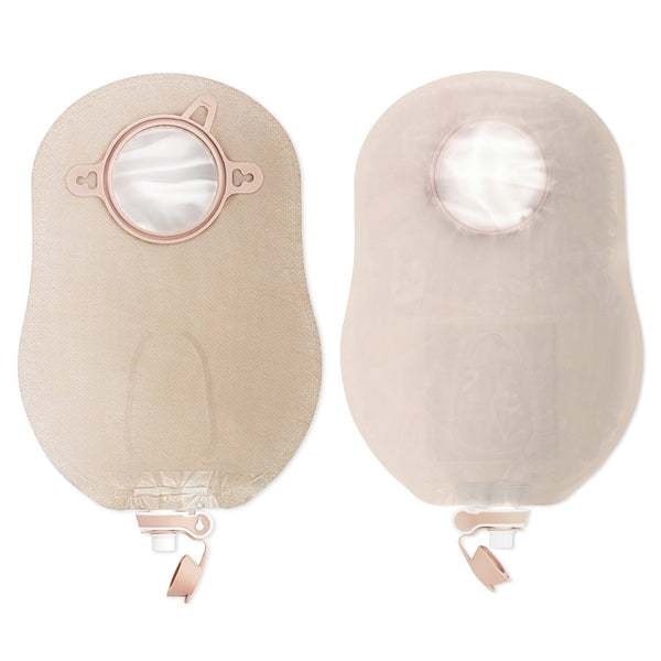 Urostomy Pouch New Image Two Piece System 9 Inch Length 2 1/4 Inch Stoma Drainable