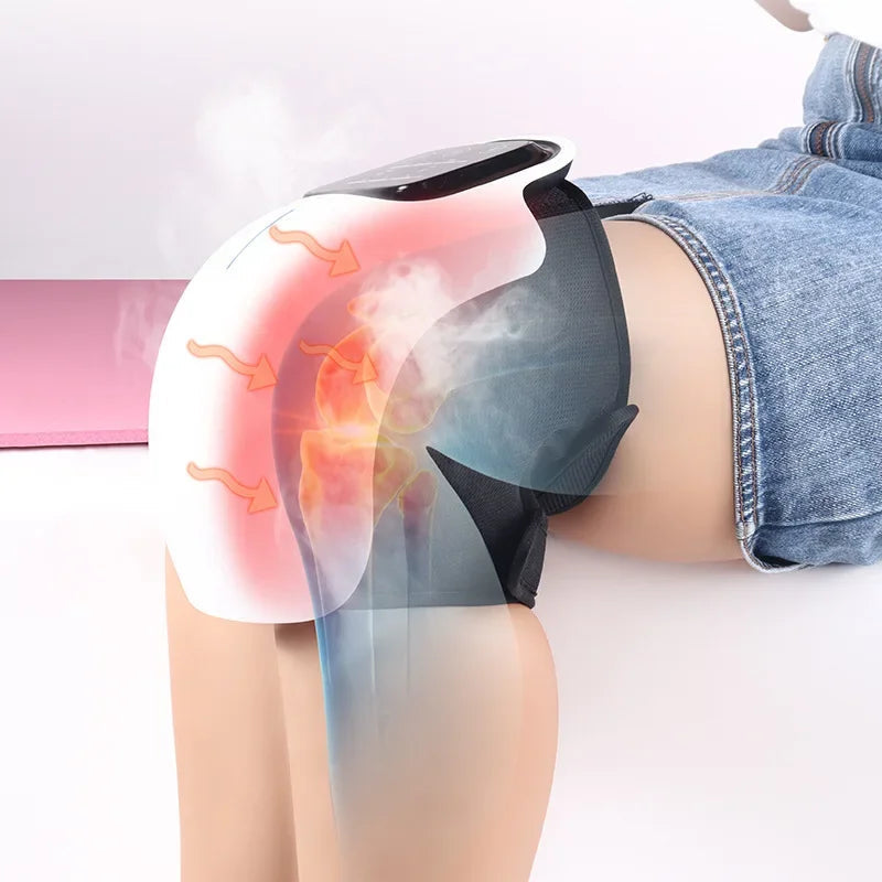 new style electric knee massager physiotherapy infrared knee pads for relief heating temperature air pressure elbow leg massage