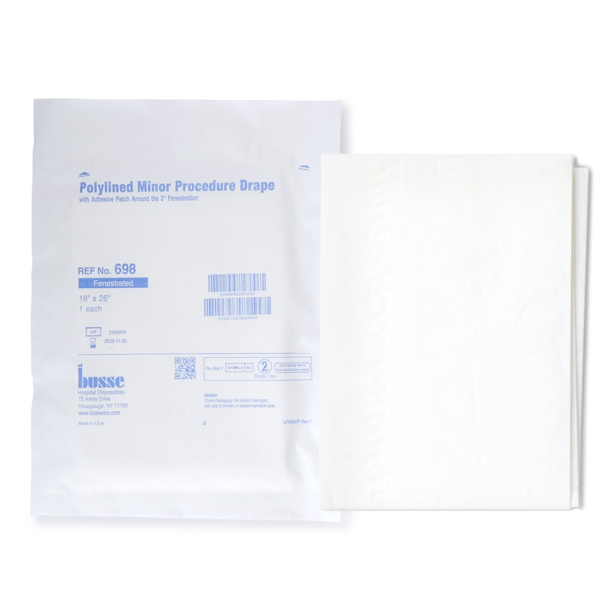 General Purpose Drape Poly Lined Towel Drape 18 W X 26 L Inch Sterile, Packaging Type- Case