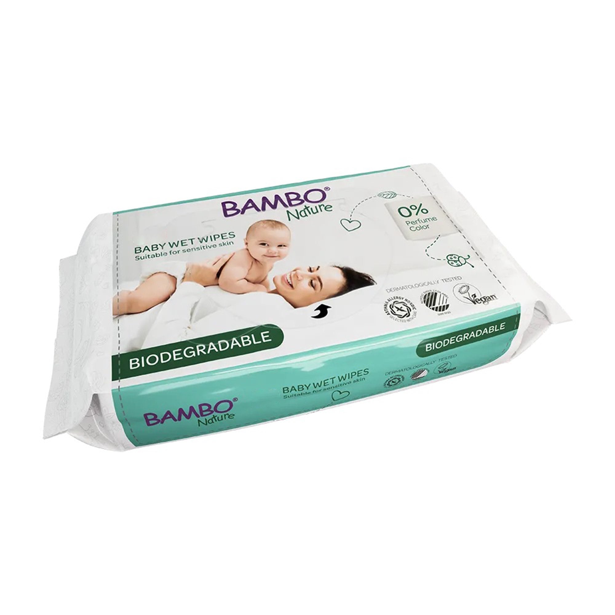 Baby Wipe Bambo Nature Soft Pack Unscented 64 Count, Packaging Type- Case