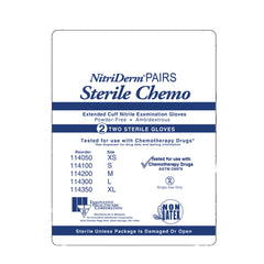 nitriderm ec nitrile extended cuff length exam glove medium blue nitriderm ec exam glove mk951442bx