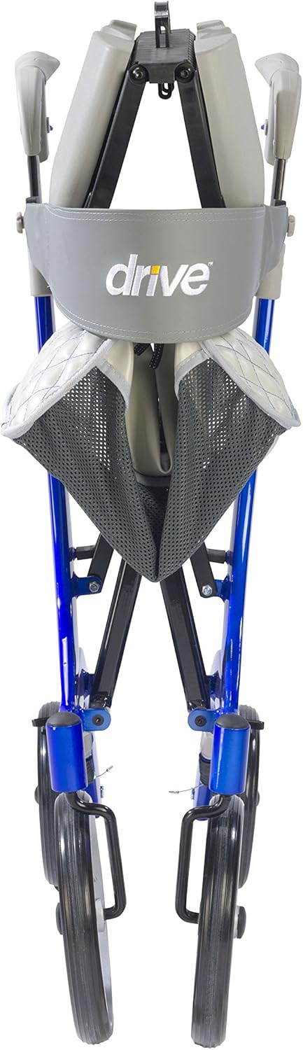 nitro dlx rollator firm foam seat blue frame