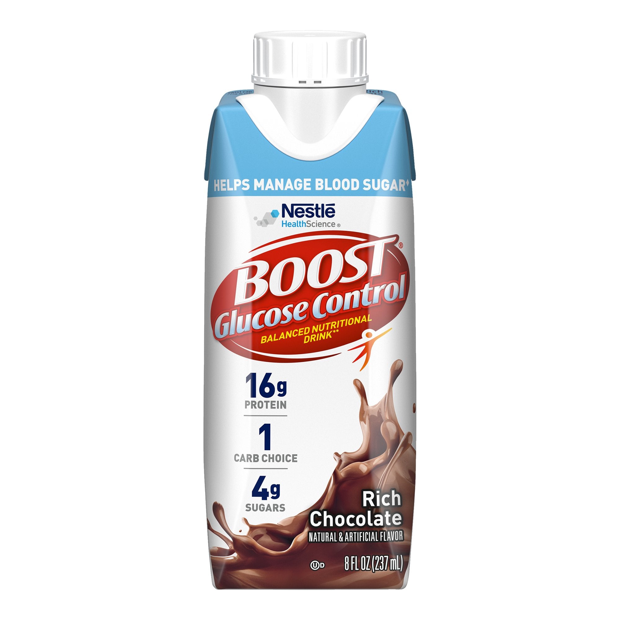 Oral Supplement Boost Glucose Control Rich Chocolate Flavor Liquid 8 oz. Carton, Packaging Type- Case