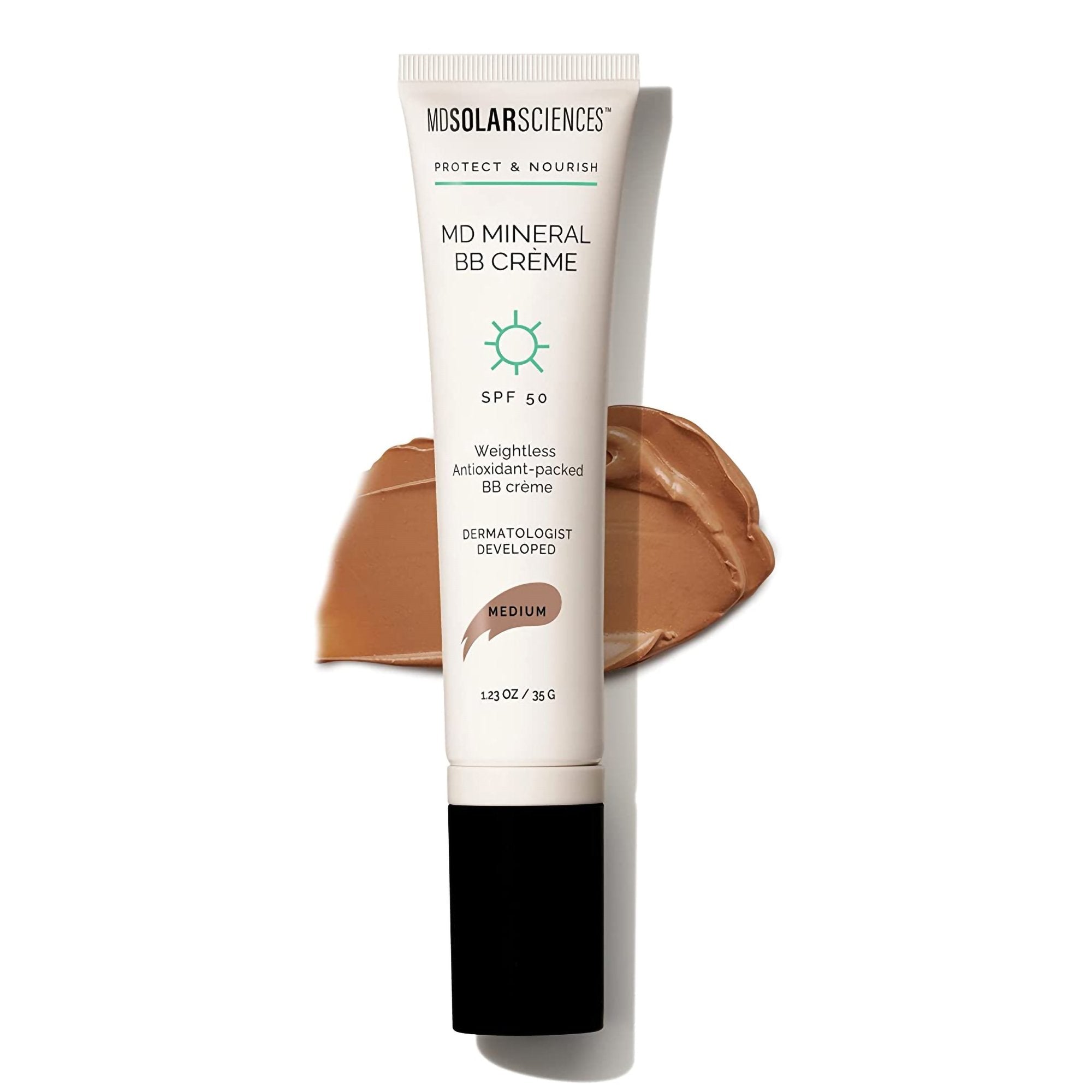 Makeup with Sunscreen MDSolarsciences MD Mineral BB Creme SPF 50 Cream 1.23 oz. Tube