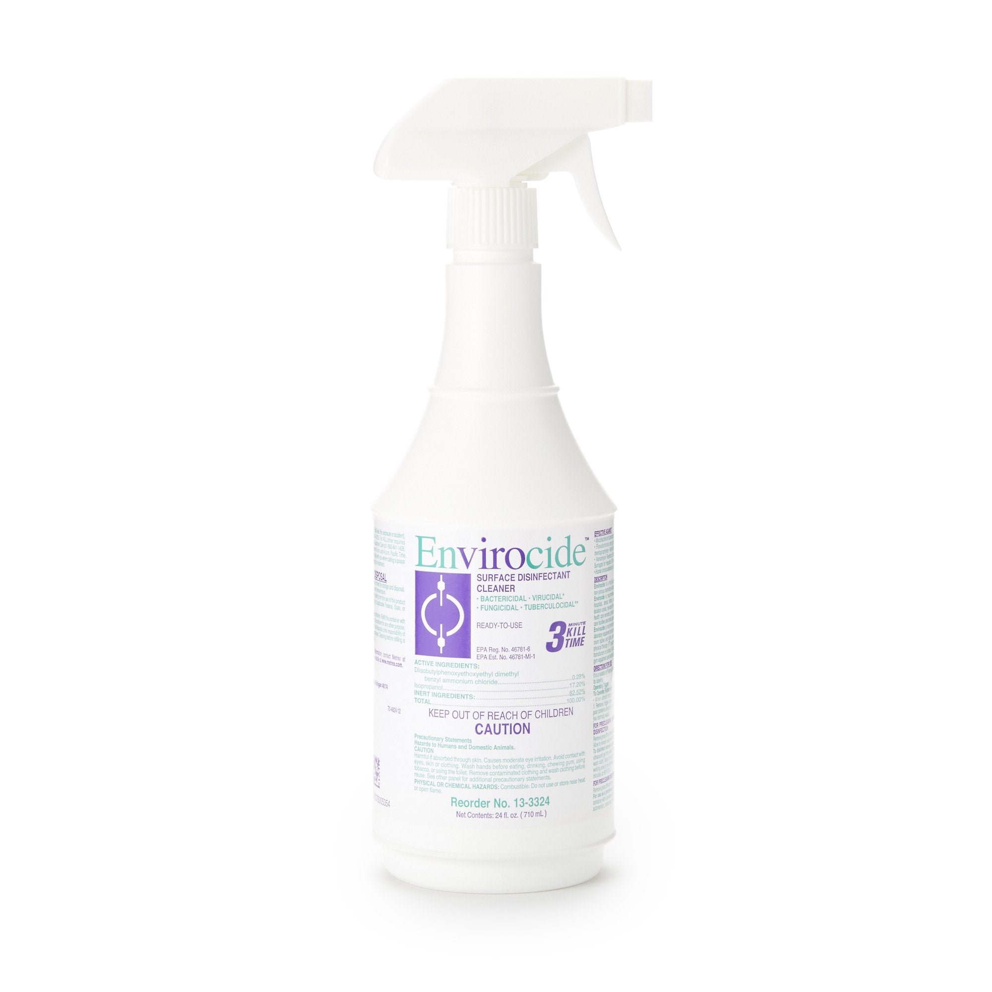 Envirocide Surface Disinfectant Cleaner Broad Spectrum Pump Spray Liquid 24 oz. Bottle Alcohol Scent NonSterile, Packaging Type- Case