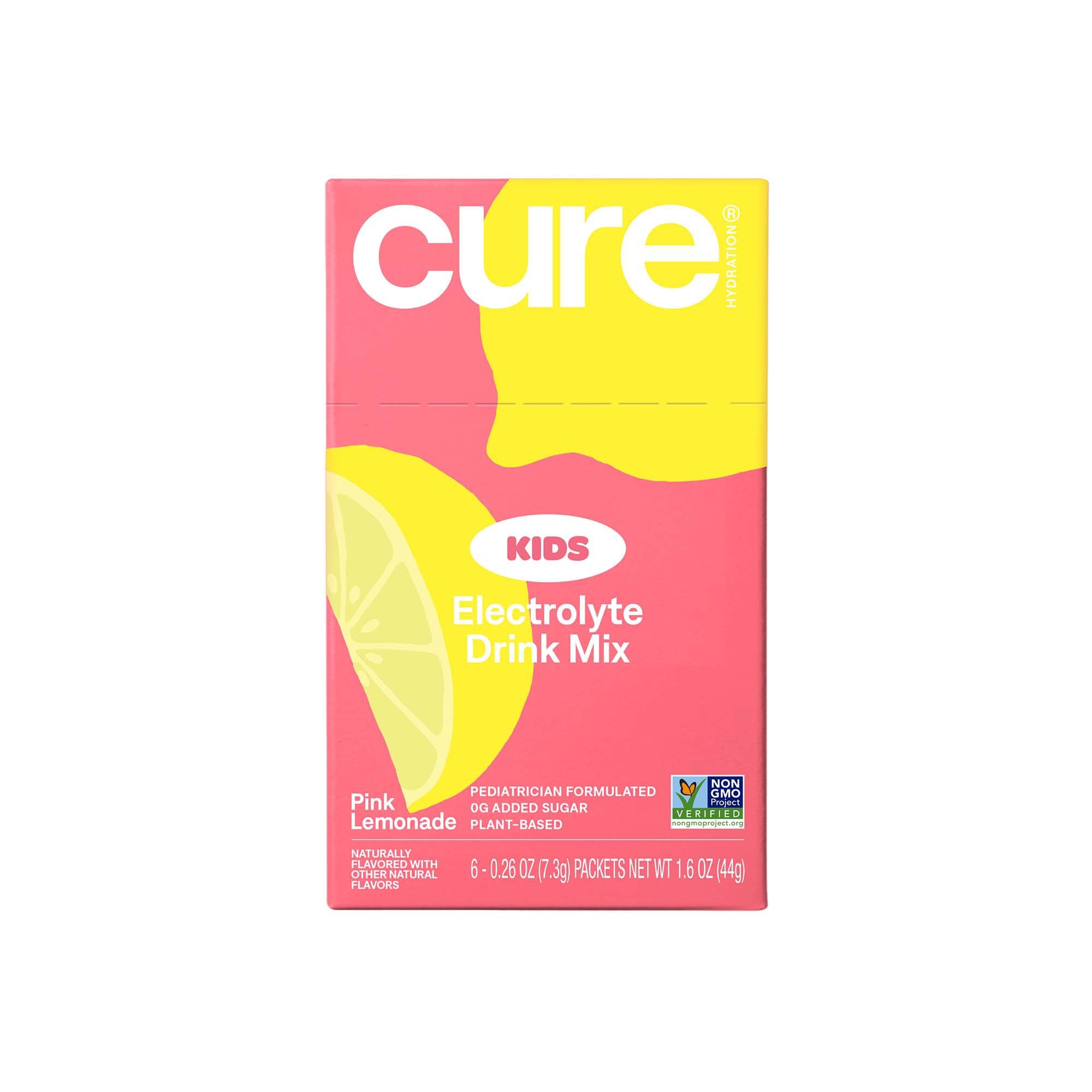 Oral Electrolyte Solution Cure Pink Lemonade Flavor 7.6 Gram Electrolyte, Packaging Type- Case