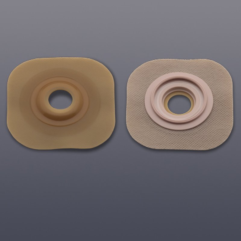 Ostomy Barrier New Image Flextend Precut, Extended Wear Without Tape 57 mm Flange Red Code System Hydrocolloid 1-1/4 Inch Opening