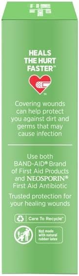 non adherent dressing band aid hurt free 3 x 4 inch sterile 10 per pack
