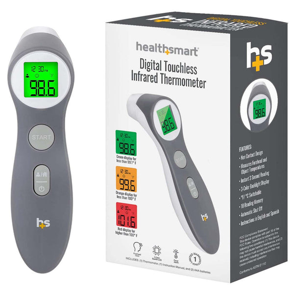 Non Contact Skin Surface Thermometer HealthSmart Infrared Skin Probe Handheld
