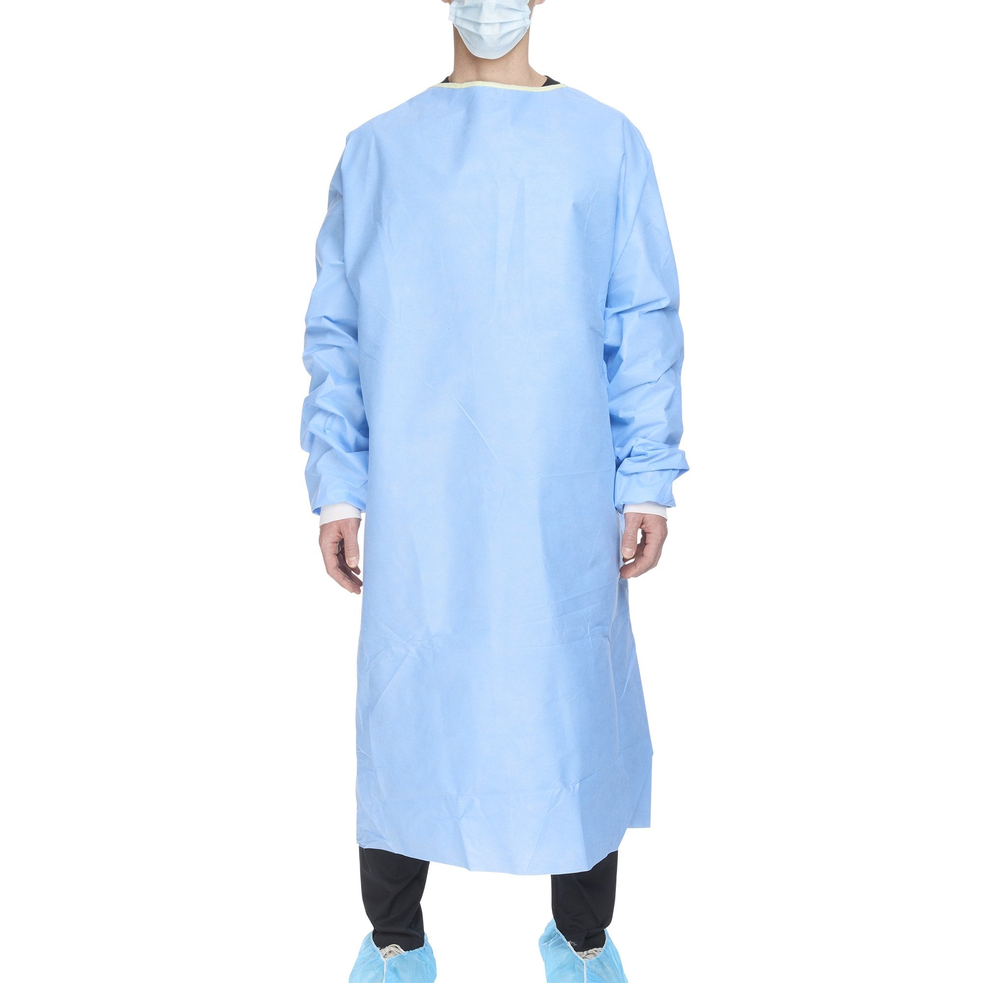Non Reinforced Surgical Gown with Towel ULTRA 2X Large Blue Sterile AAMI Level 3 Disposable