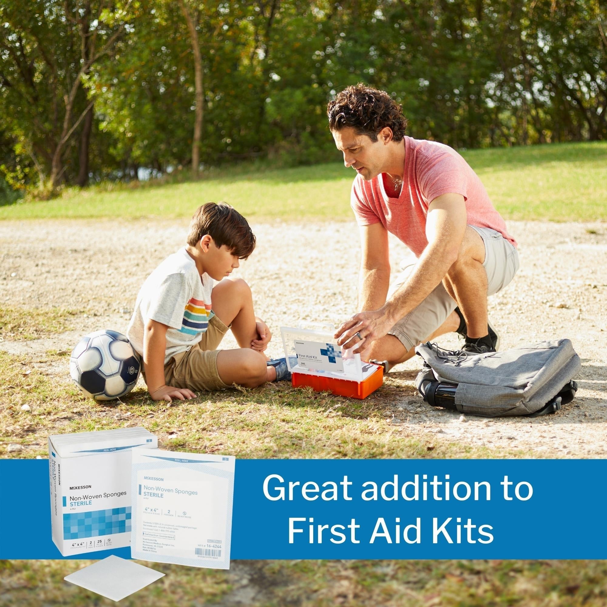 nonwoven sponge mckesson 4 x 4 inch 4 ply sterile 2 per pack packaging type box