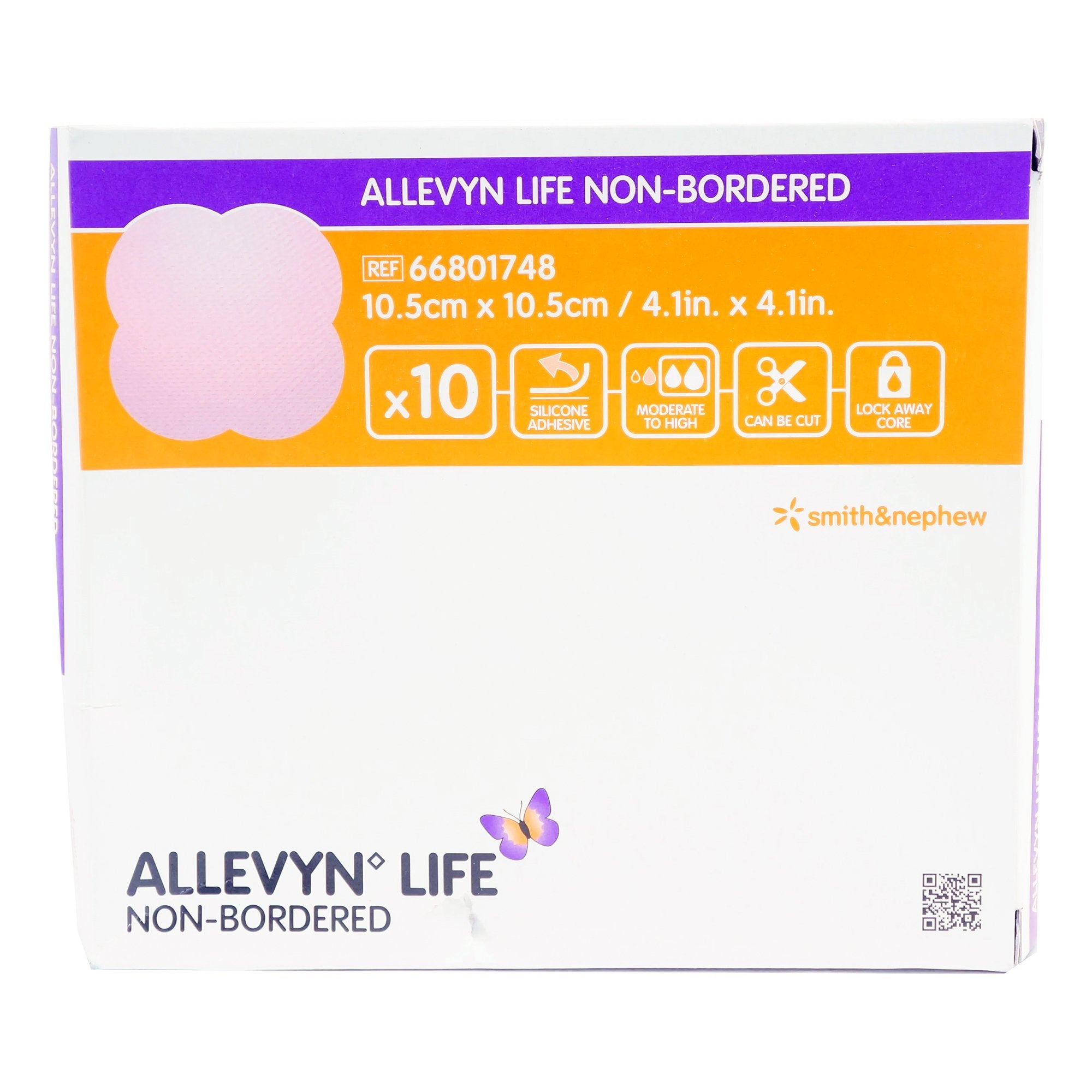 Foam Dressing Allevyn Life 4 X 4 Inch Without Border Film Backing Nonadhesive Square Sterile