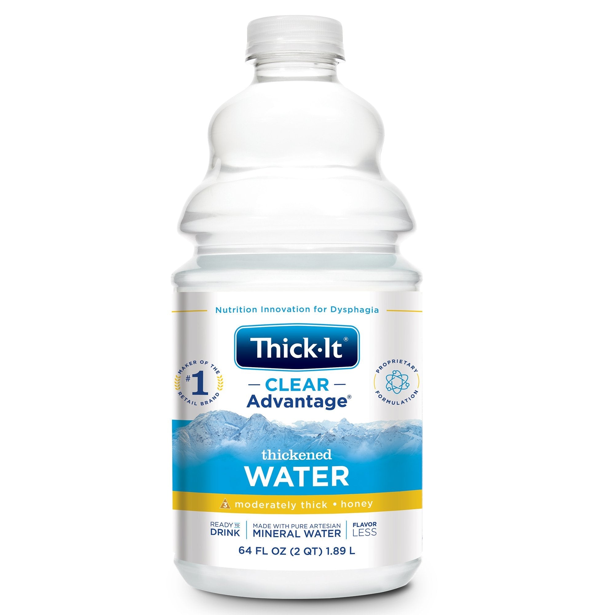 Thickened Water Thick-It Clear Advantage 64 oz. Bottle Unflavored Liquid IDDSI Level 3 Moderately Thick/Liquidized