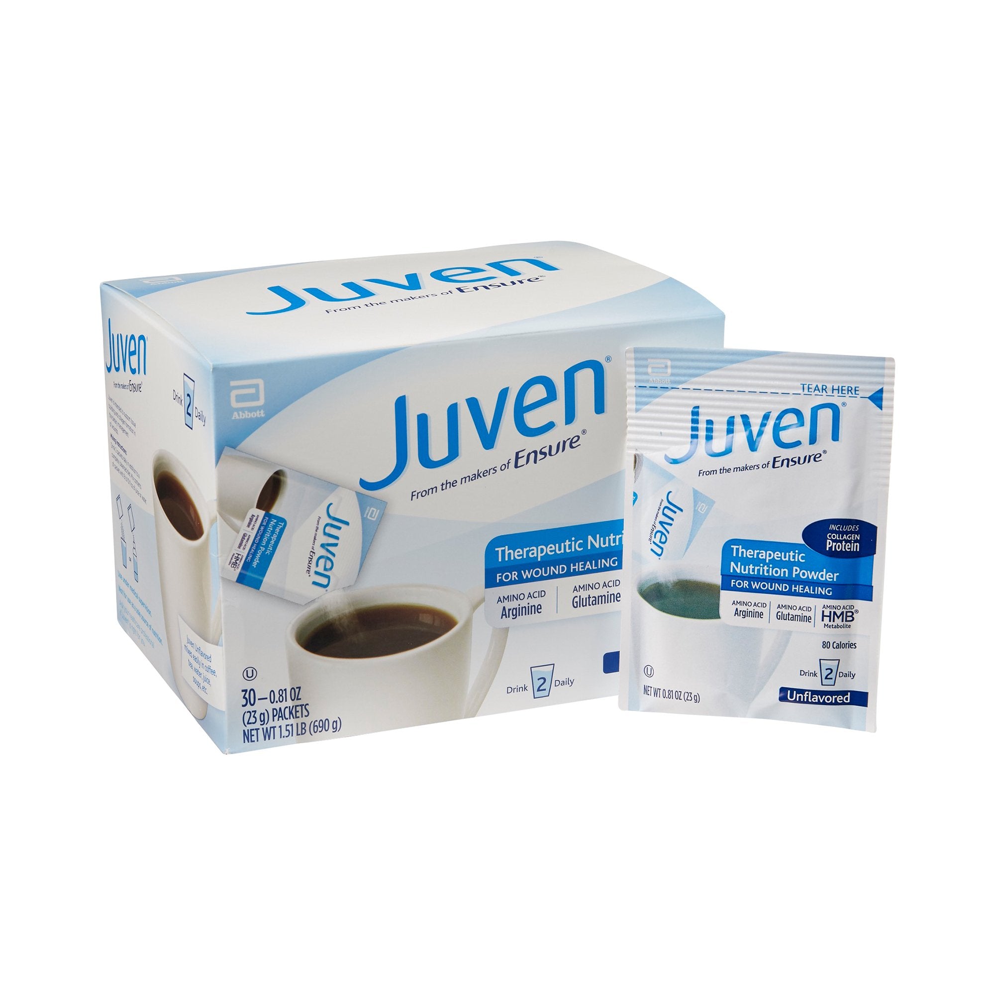 Oral Supplement Juven® Unflavored Powder 0.81 oz. Individual Packet