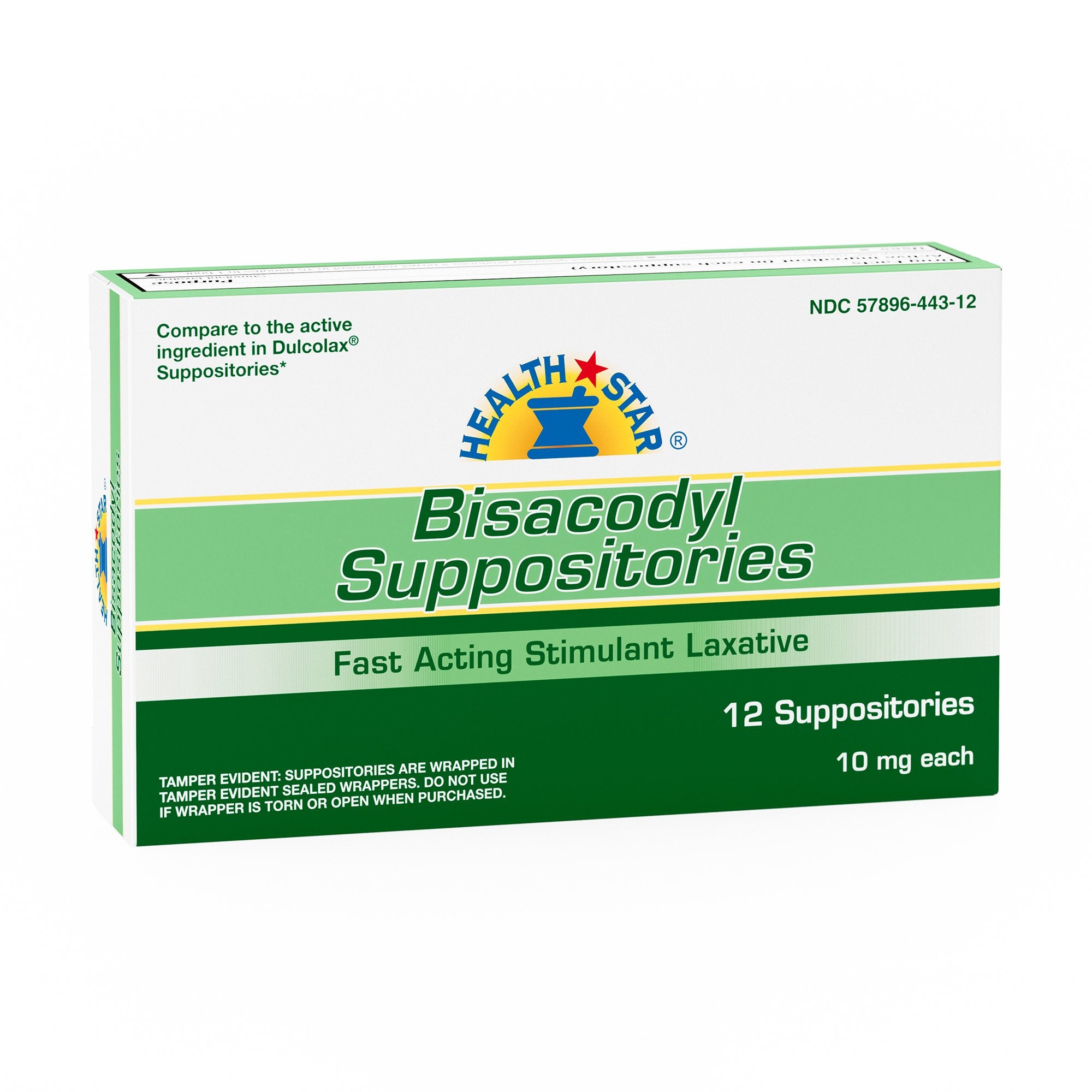 Laxative Geri-Care Suppository 12 per Box 10 mg Strength Bisacodyl USP, Packaging Type- Box