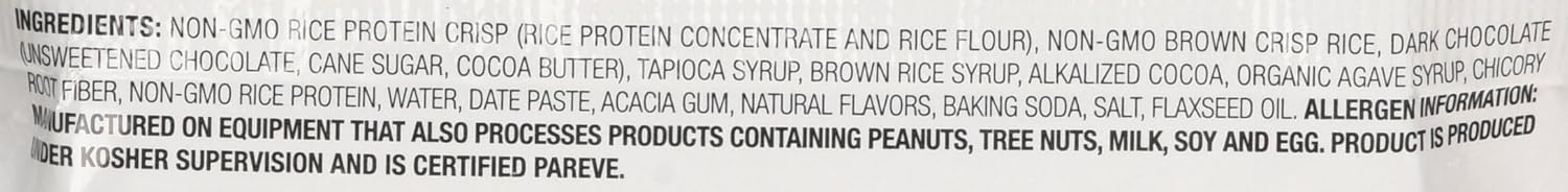 nugo nutrition bar gluten free dark chocolate crunch case of 12 45 grams