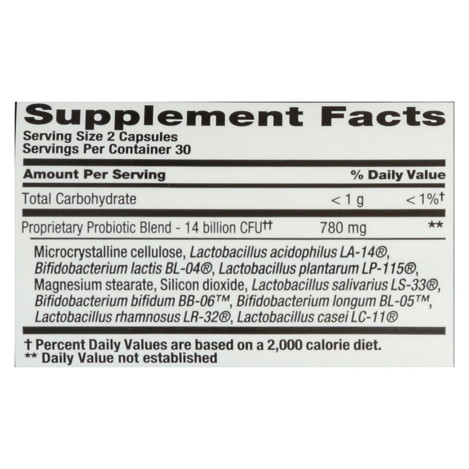 nutrition now pb 8 pro biotic acidophilus for life 60 capsules