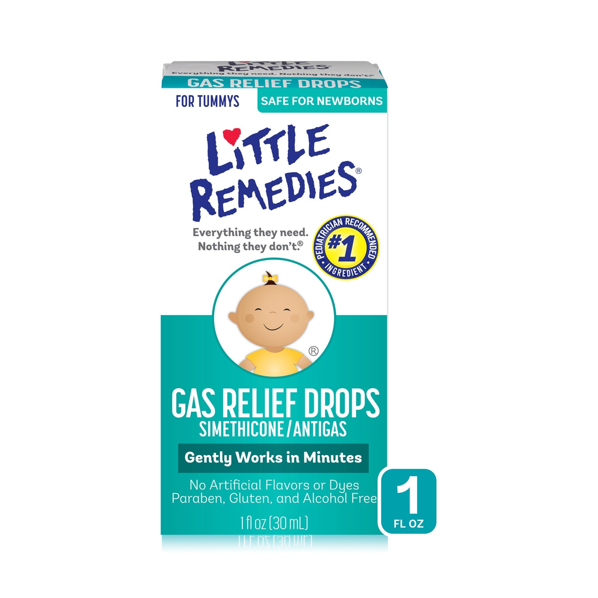 Gas Relief Little Remedies 40 mg / 0.6 mL Strength Oral Drops 1 oz.