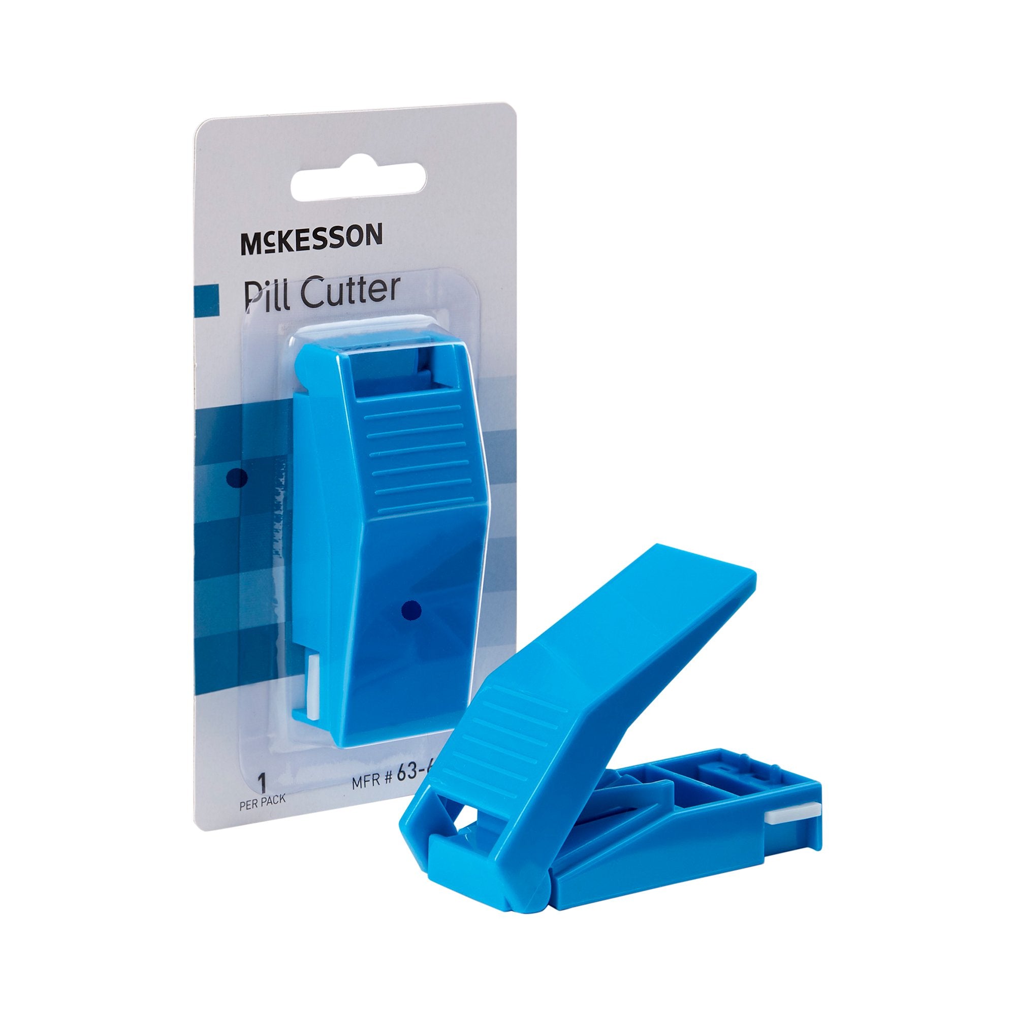 Pill Cutter McKesson Hand Operated Blue, Packaging Type- Each