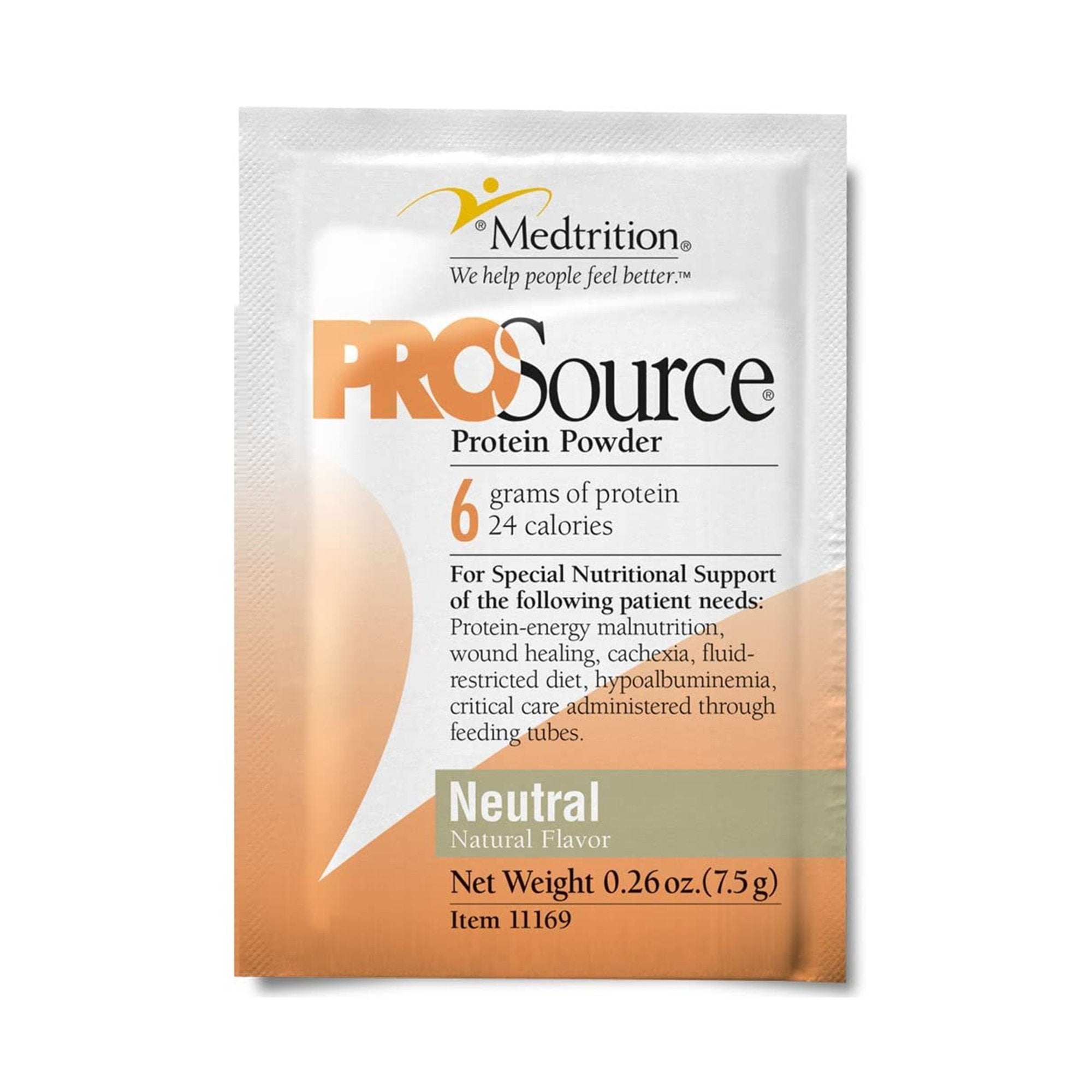 Oral Supplement ProSource Neutral Flavor Powder 7.5 Gram Individual Packet