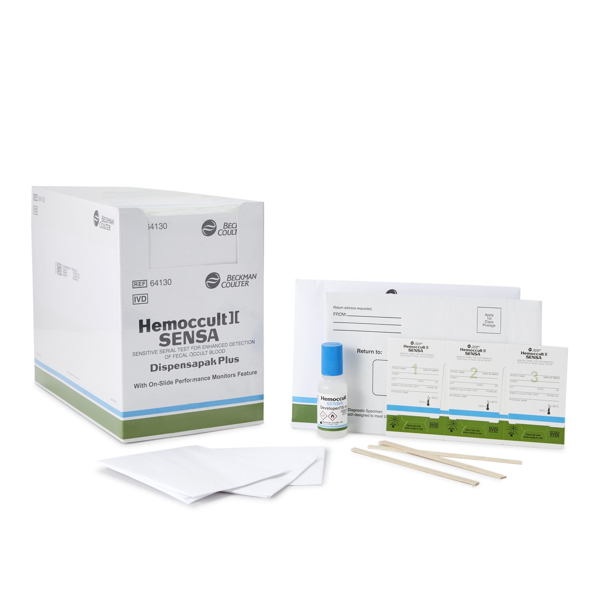 Cancer Screening Test Kit Hemoccult Sensa Dispensapak Plus Fecal Occult Blood Test (FOBT) 40 Tests CLIA Waived, Packaging Type- Box