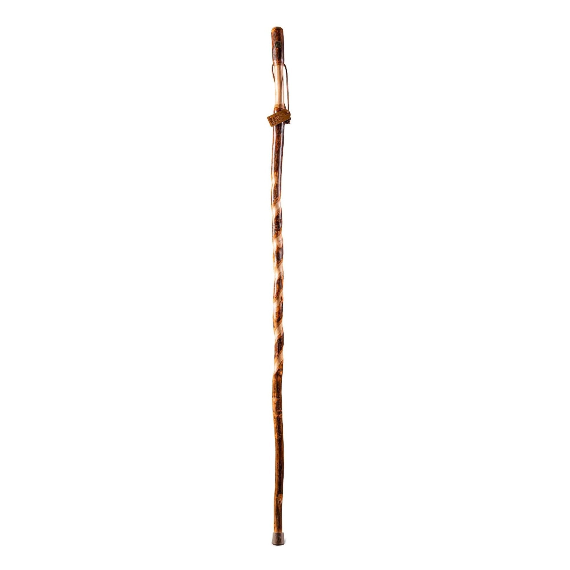 Walking Stick Brazos Twisted Wood 55 Inch Height Hickory