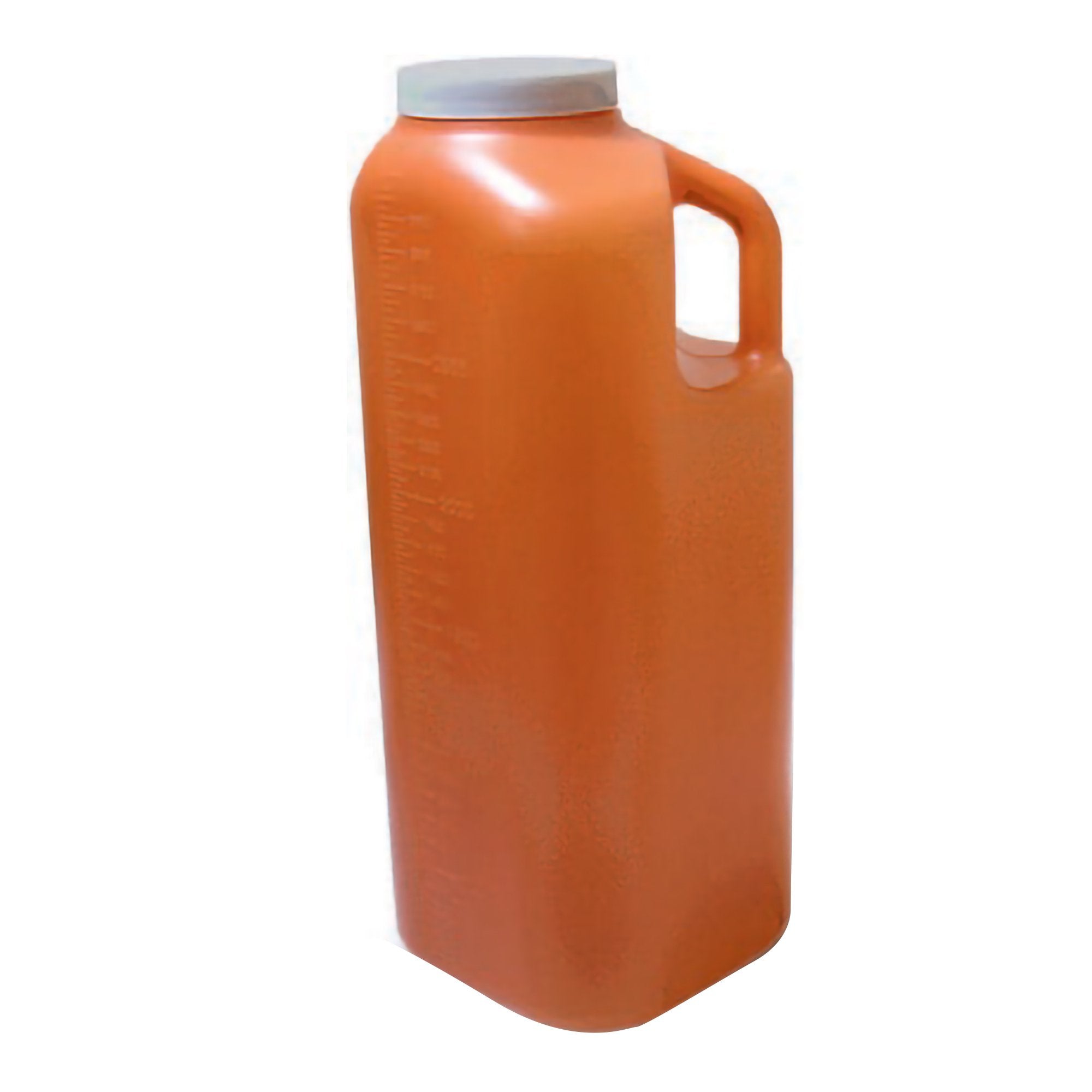 24 Hour Urine Specimen Collection Container 4 1/2 X 6 5/16 X 9 5/8 Inch 3,000 mL (101 oz.) Screw Cap Unprinted NonSterile