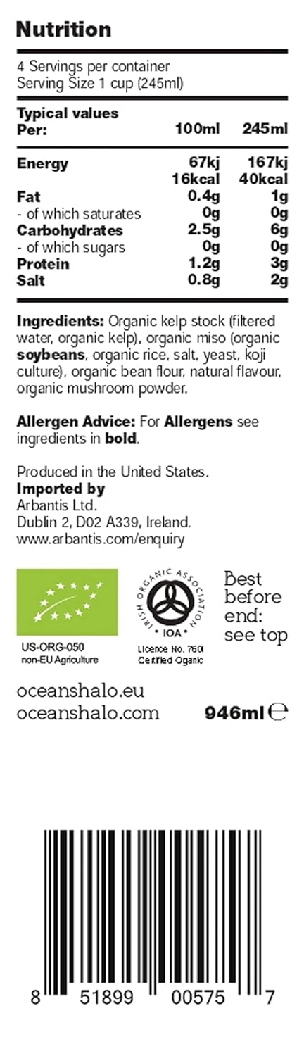 oceans halo broth miso case of 6 32 fz