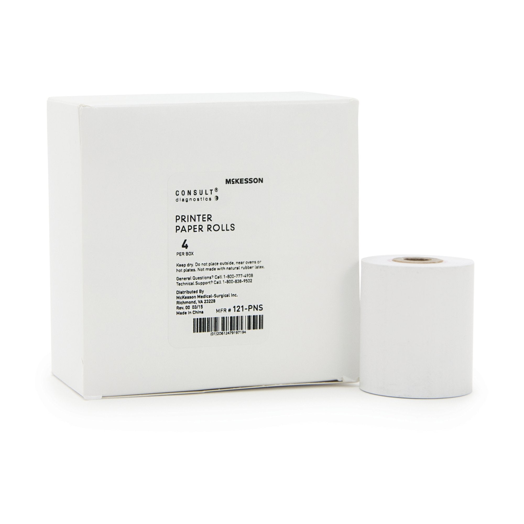 Printer Paper Rolls McKesson Consult McKesson 120 or McKesson Consult U120 Ultra Urine Analyzer