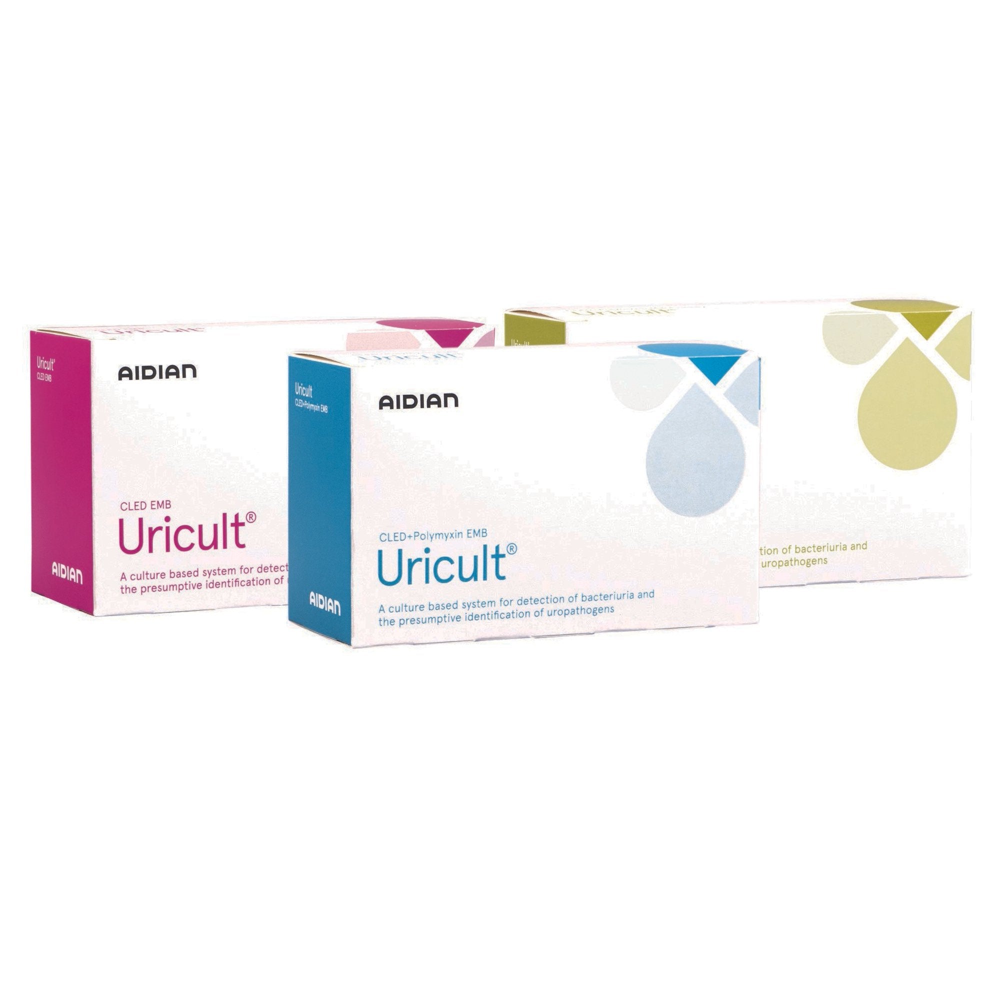 Urinalysis Test Kit Uricult CLED / EMB 10 Tests CLIA Non-Waived, Packaging Type- Box