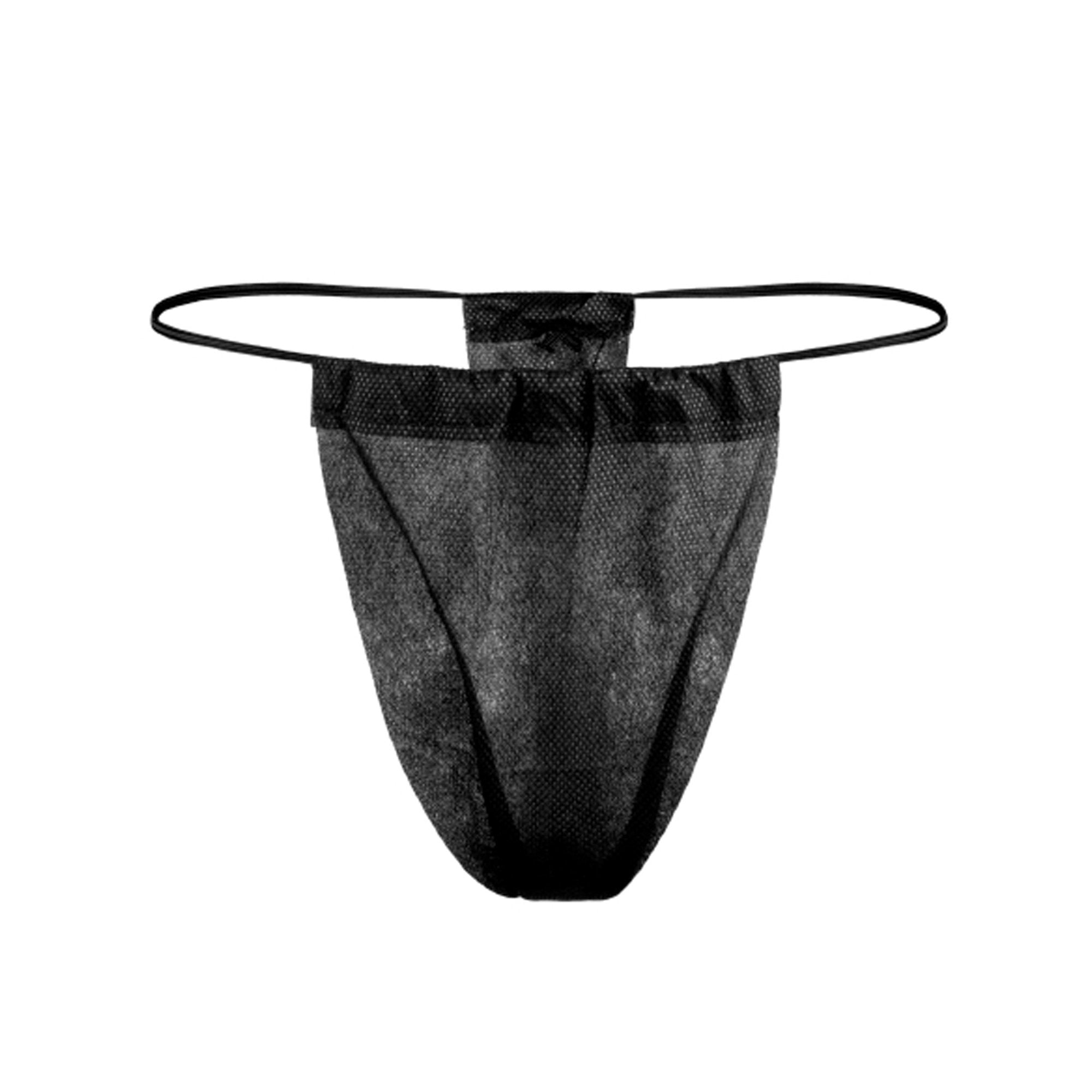 Thong Panty Reflections Black Disposable, Packaging Type- Box