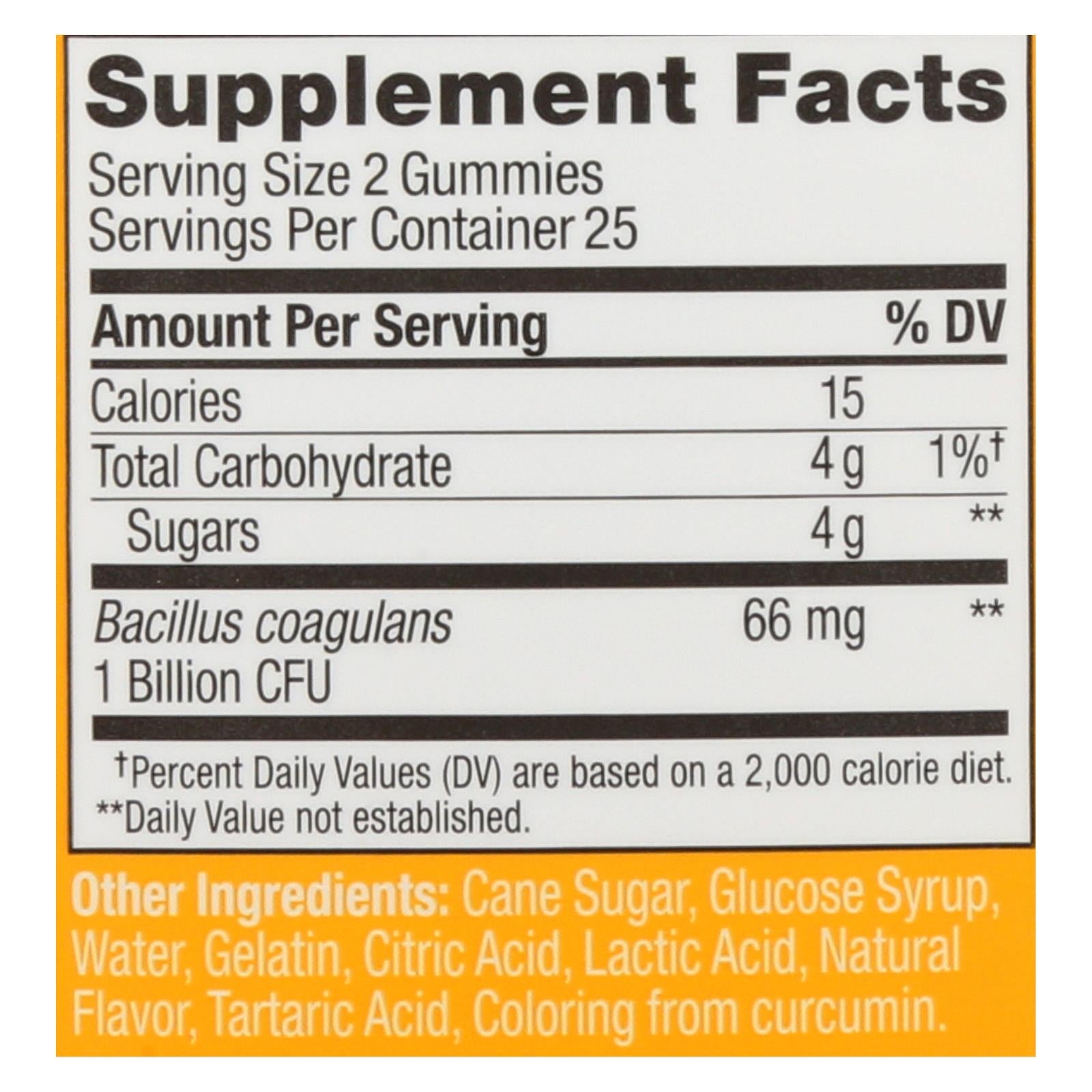 olly supp probiotic tropical mango 1 each 50 ct