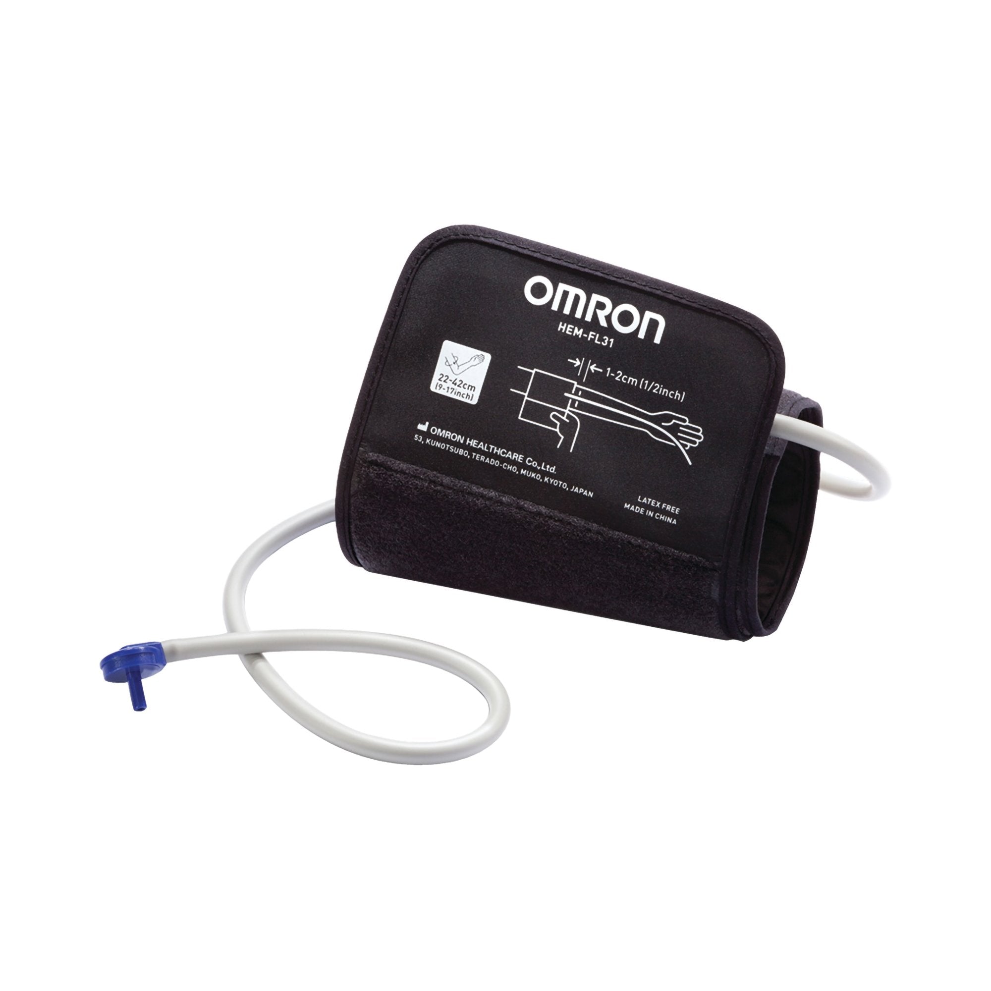 Reusable Blood Pressure Cuff Omron 22.8 to 43 cm Arm Nylon Cuff Wide Range Adult Cuff