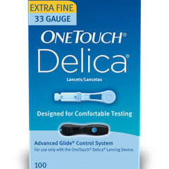 Lancet for Lancing Device OneTouch 33 Gauge Non Safety Twist Off Cap Finger