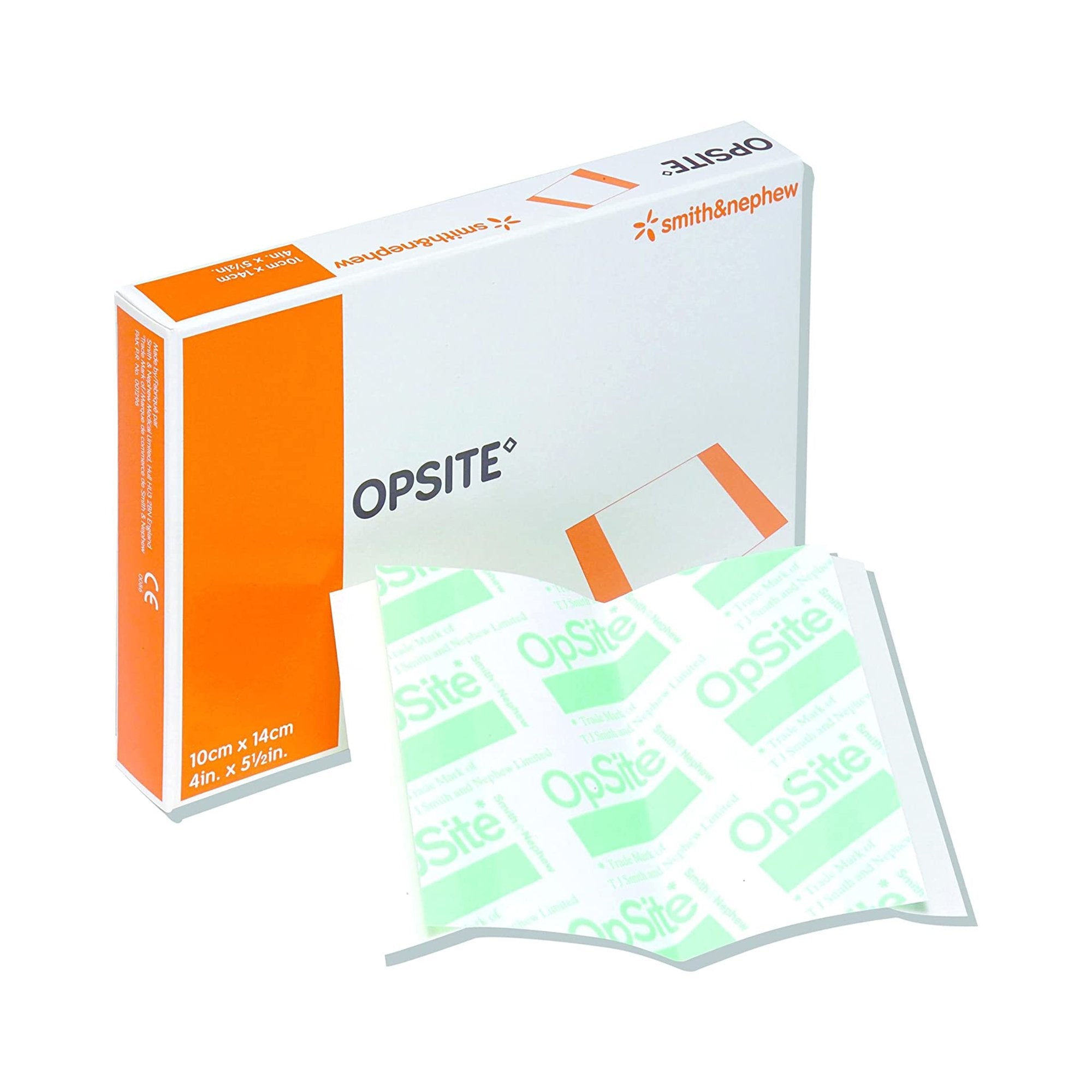 Transparent Film Dressing OpSite 4 X 5 1/2 Inch 2 Tab Delivery Rectangle Sterile