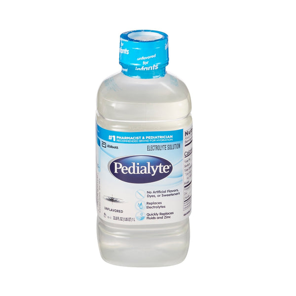Oral Electrolyte Solution Pedialyte Classic Unflavored 33.8 oz. Electrolyte