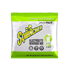 Oral Electrolyte Solution Sqwincher Powder Pack Lemon Lime Flavor 23.83 oz. Electrolyte