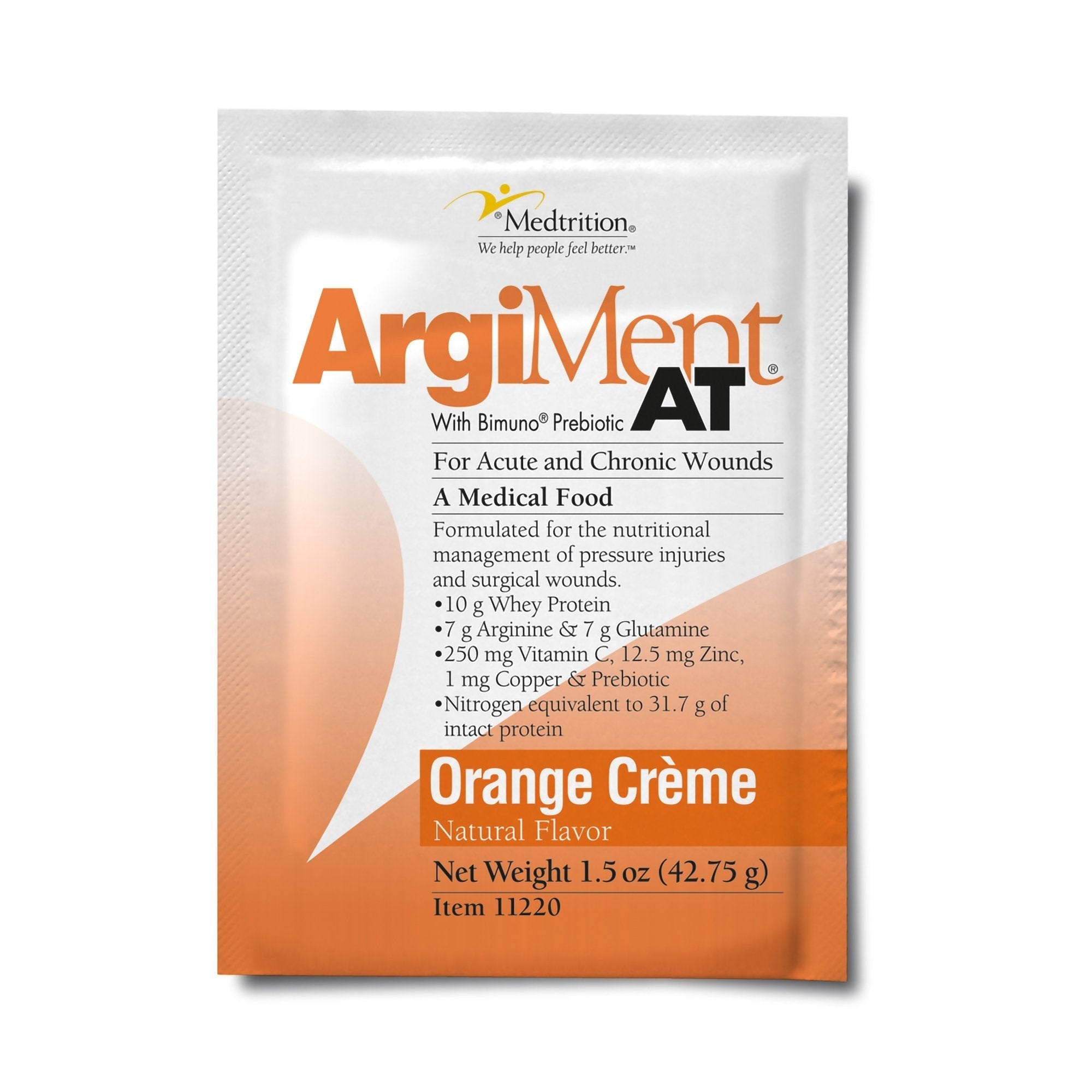 Oral Supplement ArgiMent AT Orange Crème Flavor Powder 1.5 oz. Individual Packet