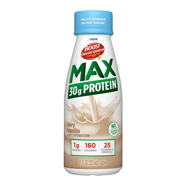 Oral Supplement Boost Glucose Control Max Vanilla Flavor Liquid 11 oz. Bottle