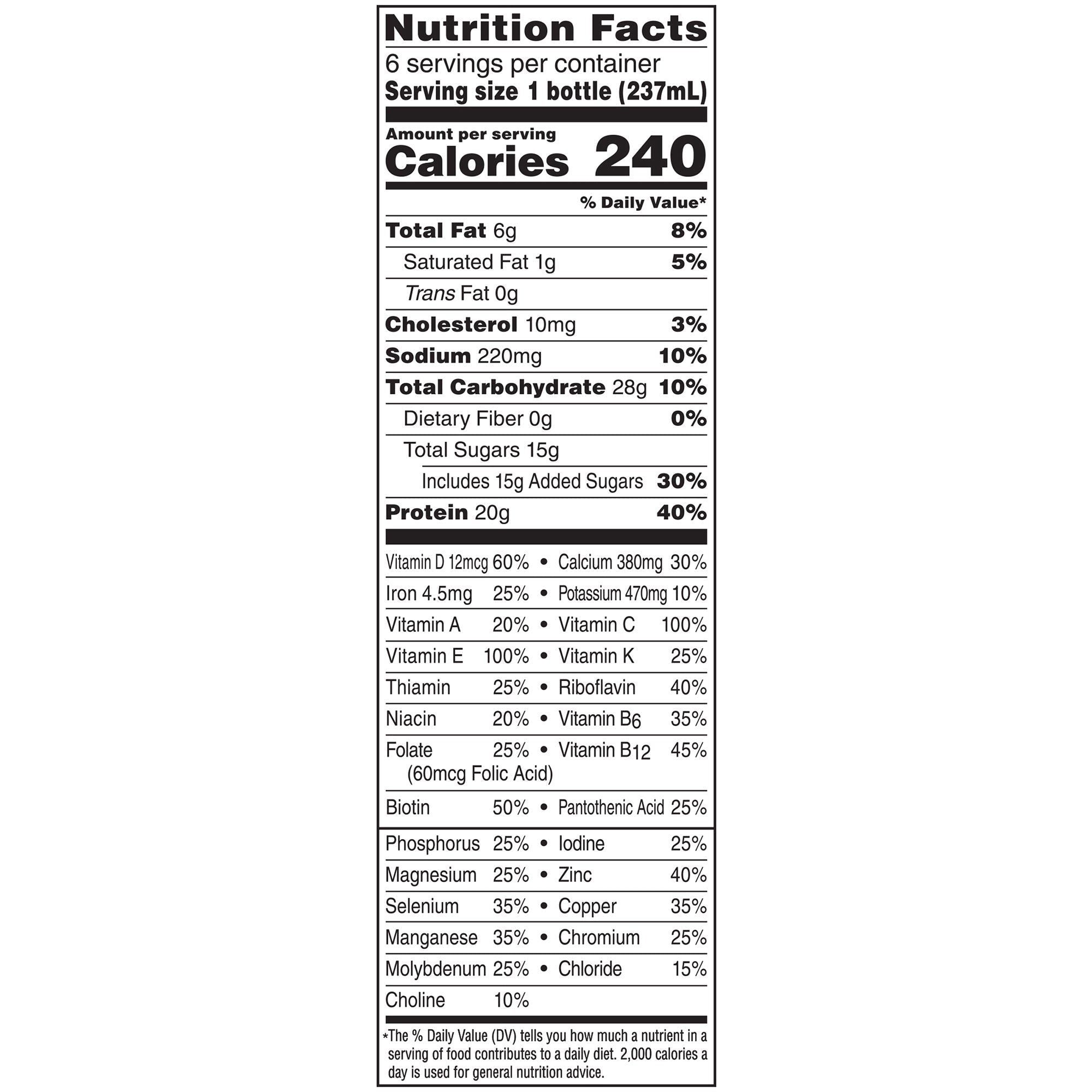 oral supplement boosta high protein very vanilla flavor liquid 8 oz bottle