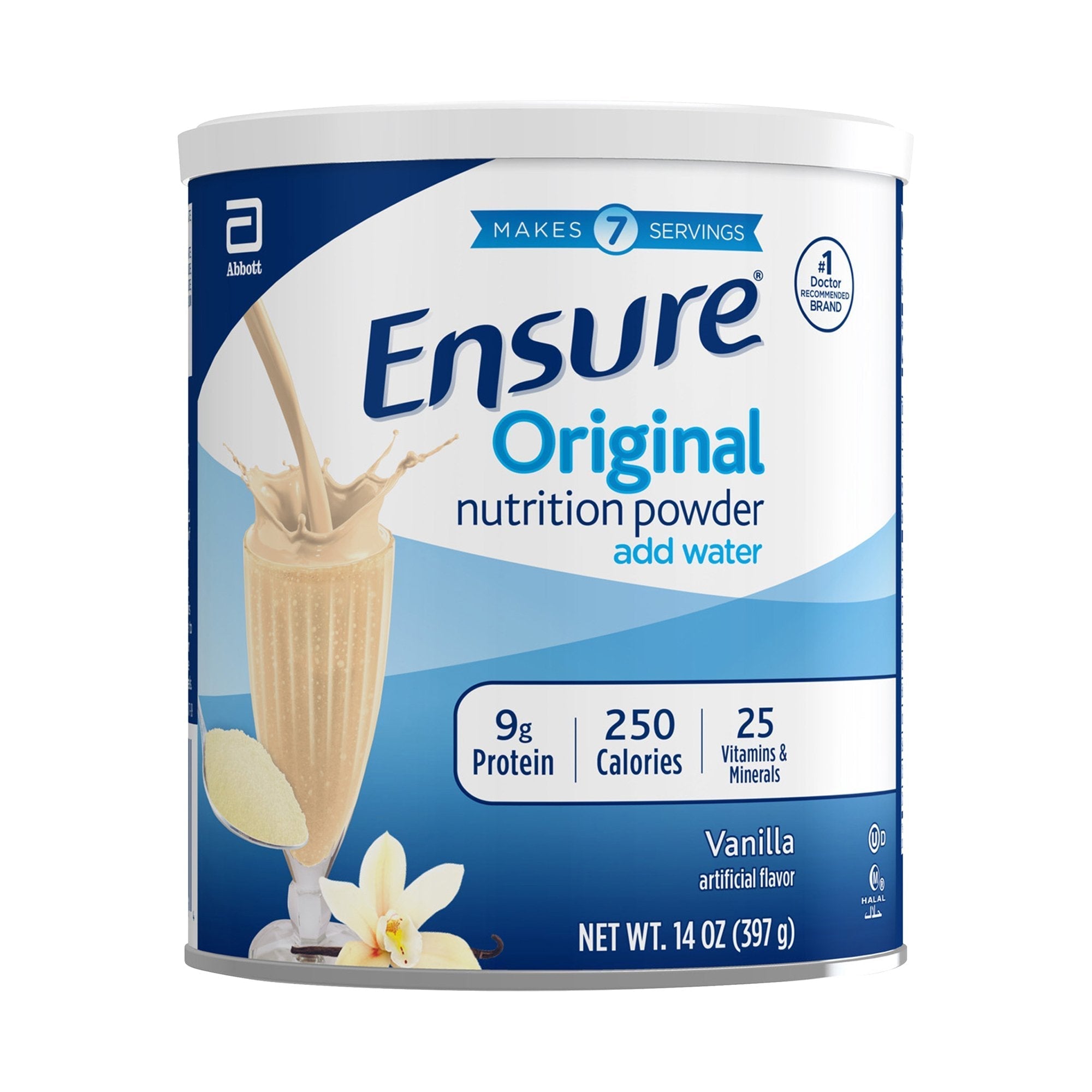 Oral Supplement Ensure Original Vanilla Flavor Powder 14 oz. Can
