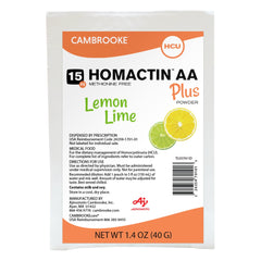 Oral Supplement Homactin AA Plus Lemon Lime Flavor Powder 1.4 oz. Individual Packet