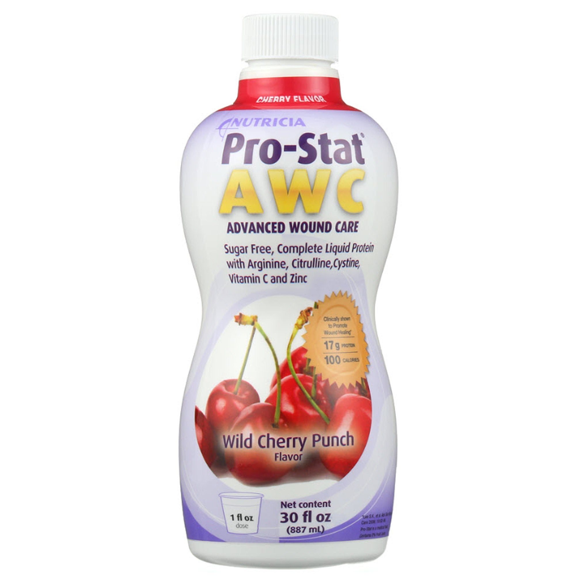 Oral Supplement Pro Stat AWC Wild Cherry Punch Flavor Liquid 30 oz. Bottle