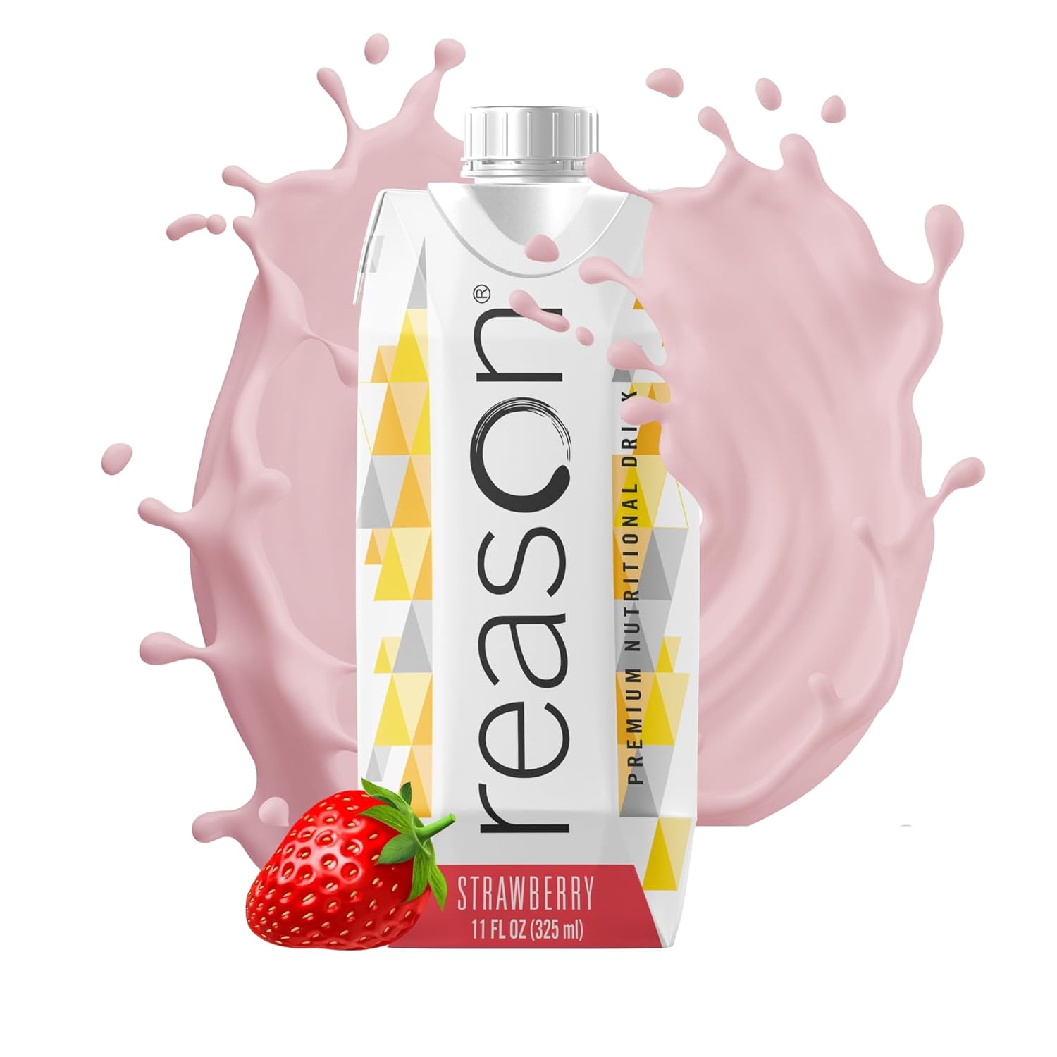 oral supplement reason™ strawberry flavor liquid 11 oz reclosable carton