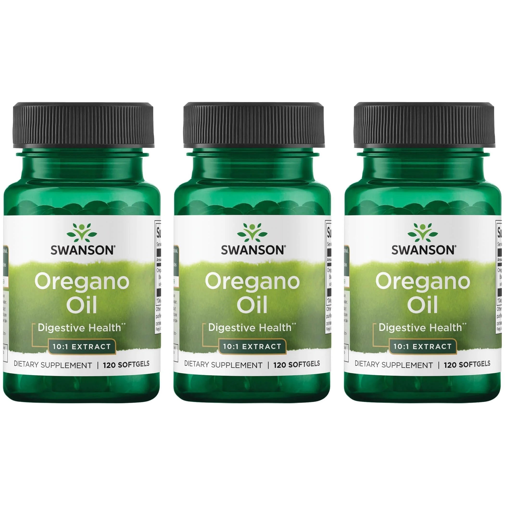Oregano Oil 10:1 Extract 150 Mg 120 Sgels 3 Pack