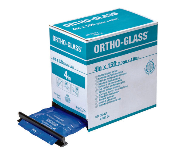 Padded Splint Roll ORTHO GLASS 6 Inch X 15 Foot Fiberglass White